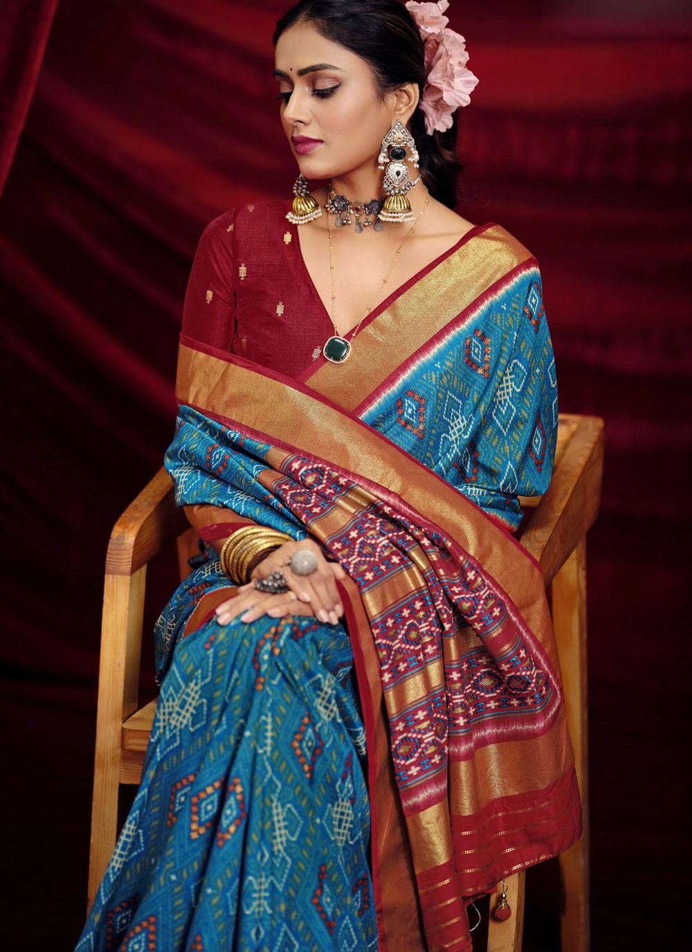 Classic Border Work Silk Saree - S9667