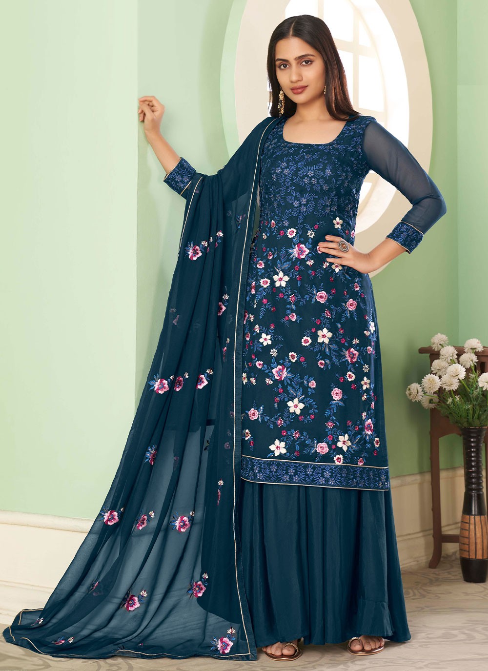 Georgette Salwar Suit - T866