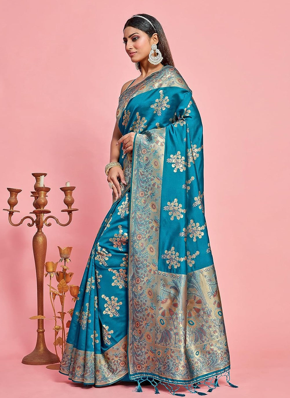 Classic Weaving Zari Kanjivaram Silk Saree - S5315