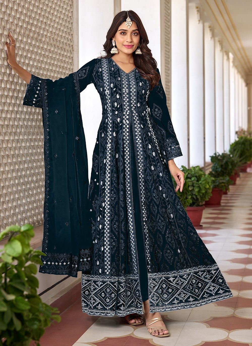 Faux Georgette Salwar Suit - T2167