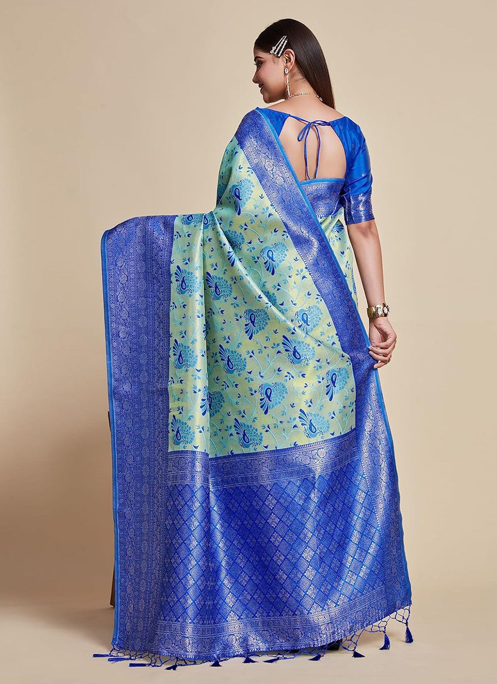 Classic Weaving Zari Kanjivaram Silk Saree - S5336