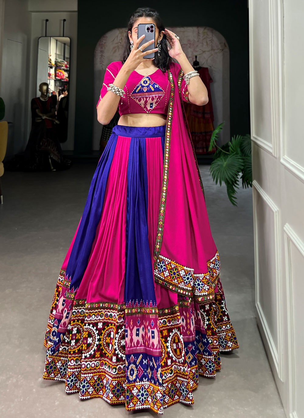 Lace Rayon Readymade Lehenga Choli - L2057