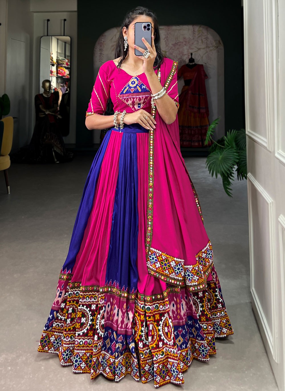 Lace Rayon Readymade Lehenga Choli - L2057