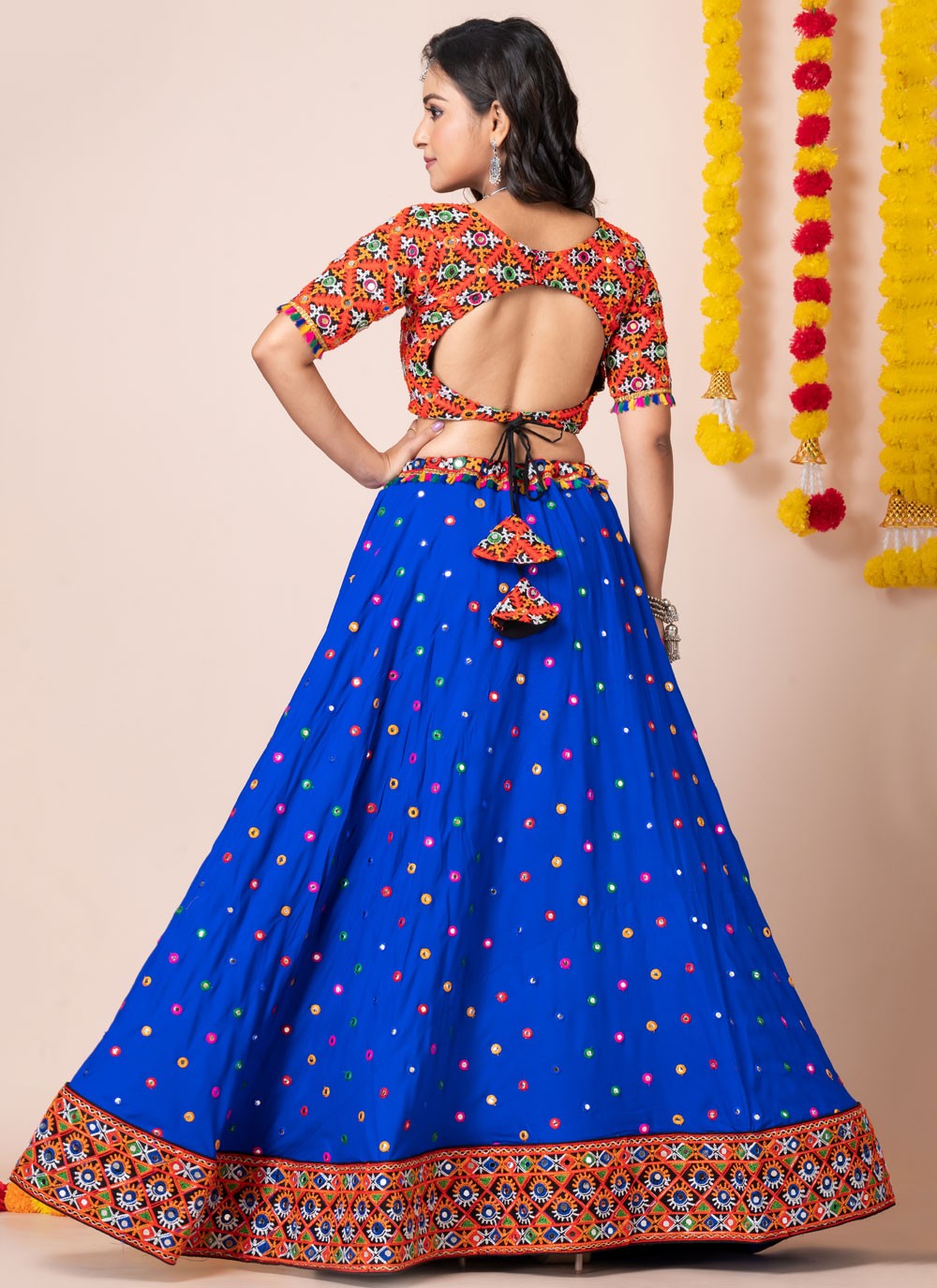 Lace Rayon A - Line Lehenga - L2193