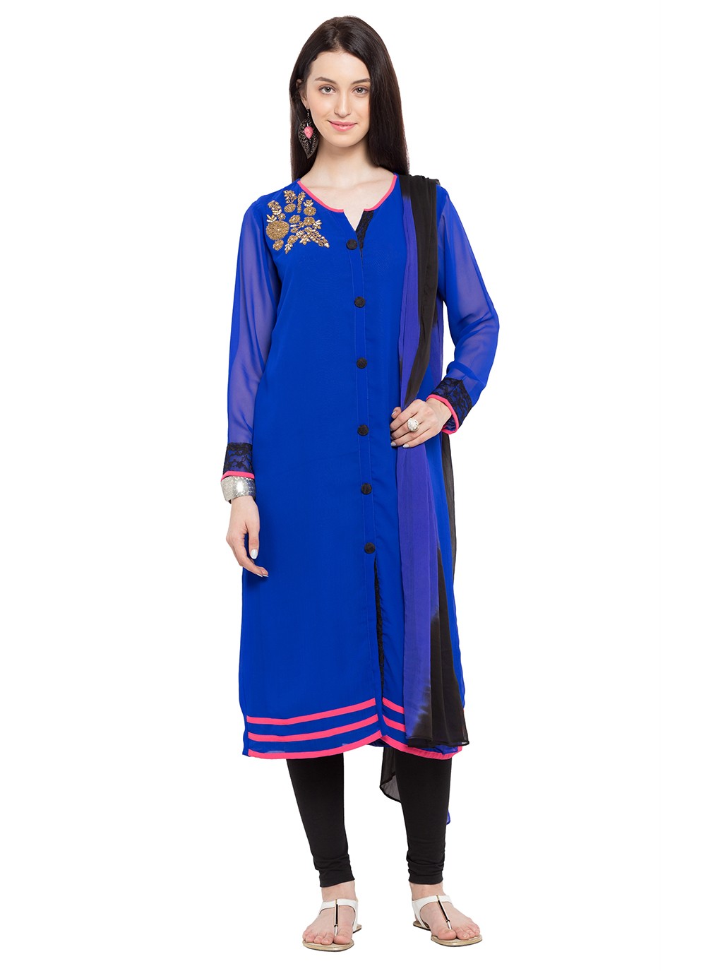 Faux Georgette Salwar Suit - T237