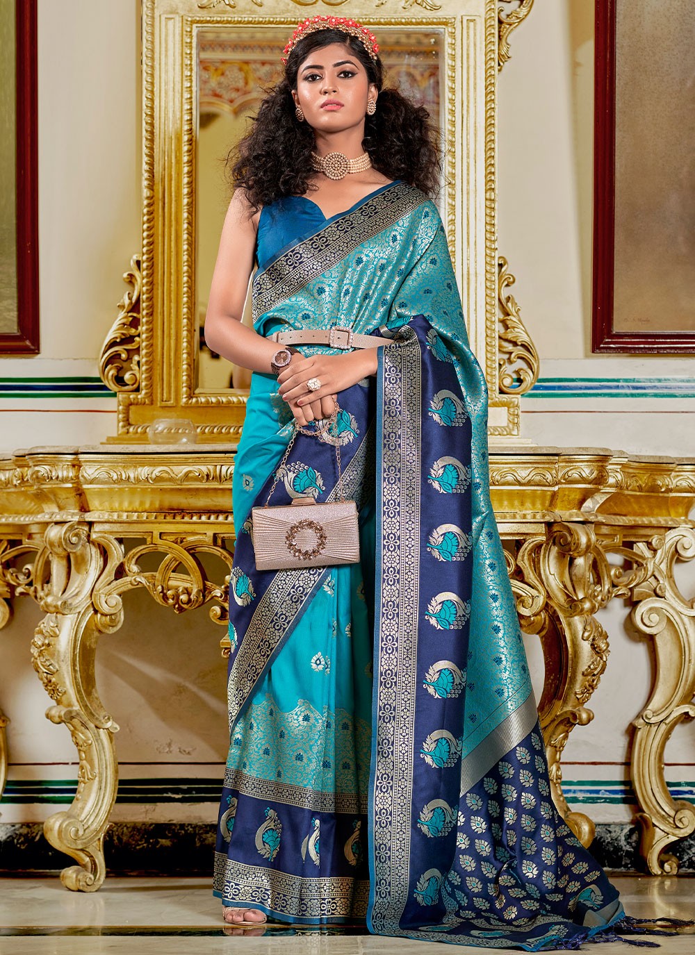 Saree Weaving Zari Banarasi Silk Saree - S2518