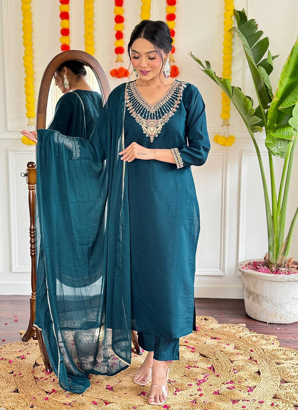 Viscose Salwar Suit - T4066