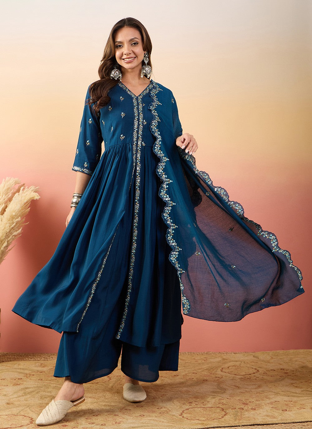 Silk Salwar Suit - T4022