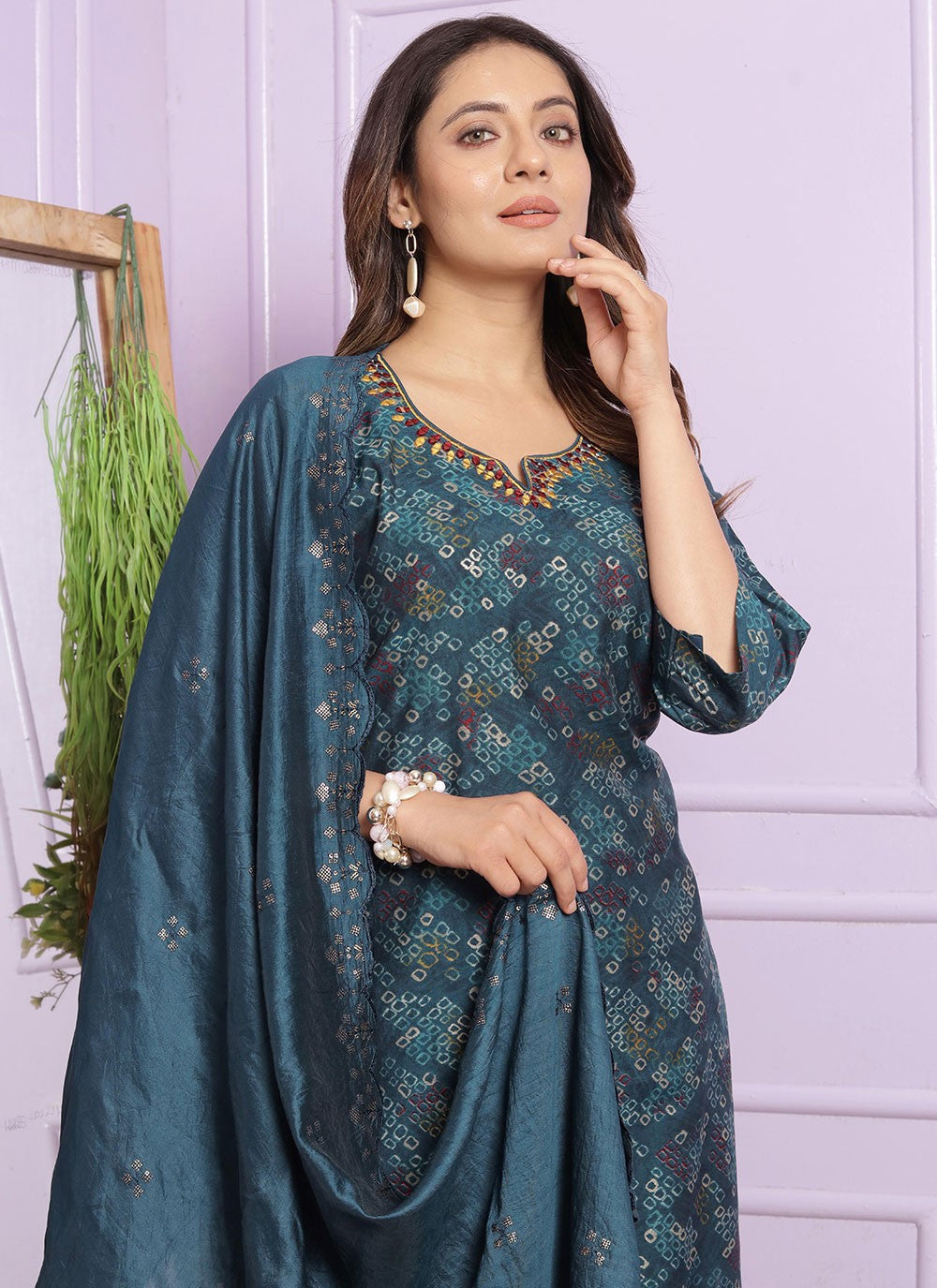 Silk Salwar Suit - T2936