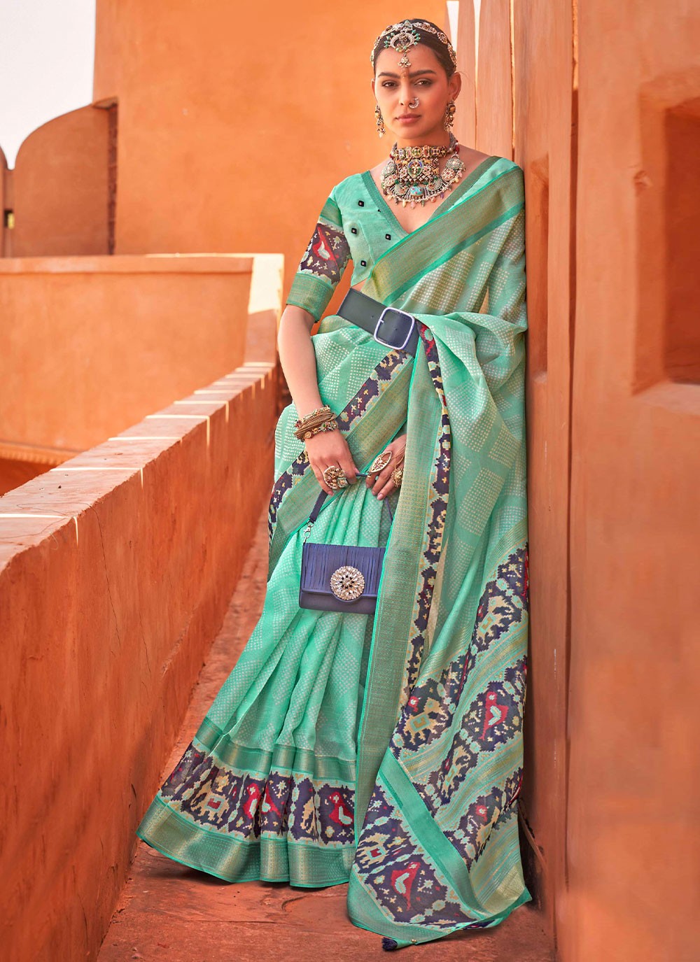 Classic Border Work Cotton Silk Saree - S2803