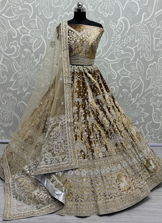 Diamond Velvet A - Line Lehenga - L2379