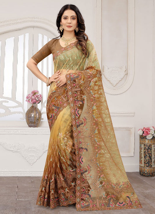 Saree Cord Net Saree - S2610