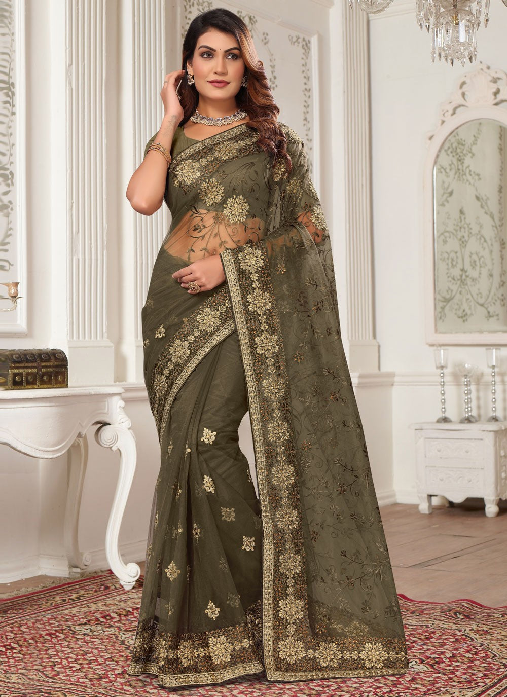 Contemporary Cord Silk Saree - S6325