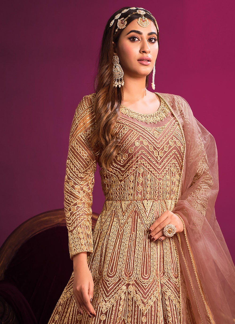 Net Anarkali - T994