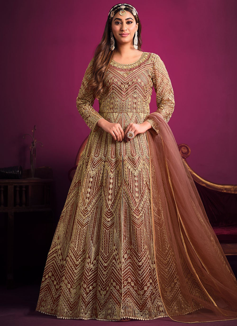 Net Anarkali - T994