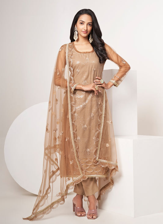 Net Salwar Suit - T1407