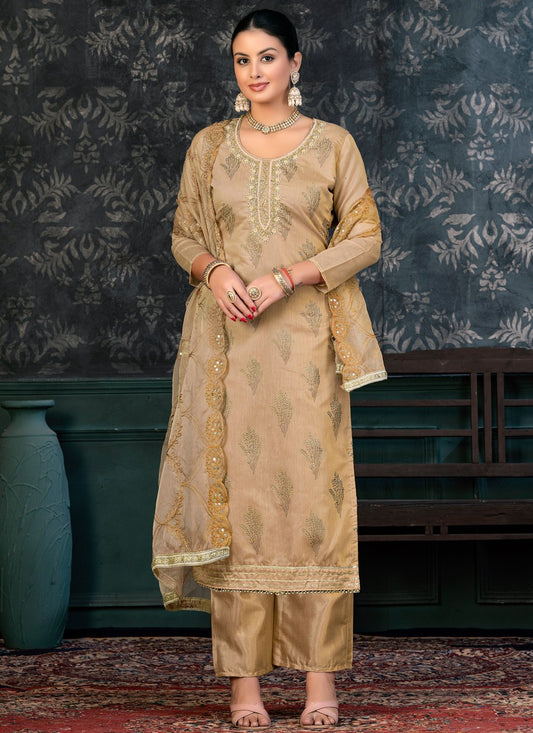 Organza Salwar Suit - T1361