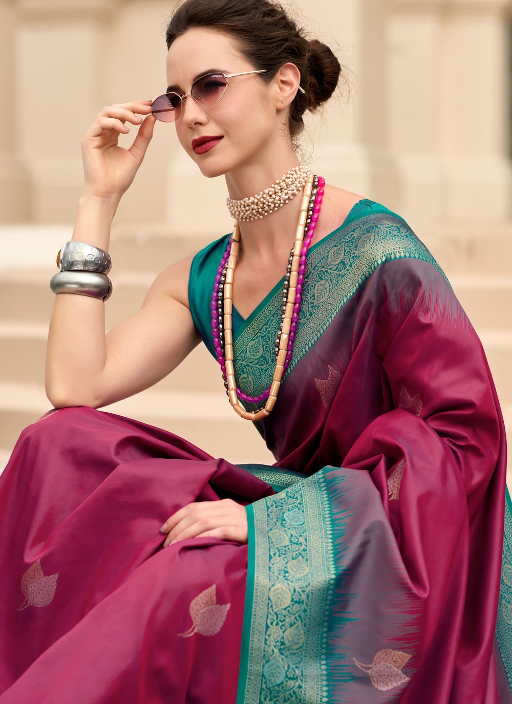 Weaving Zari Pure Silk Saree - S11970