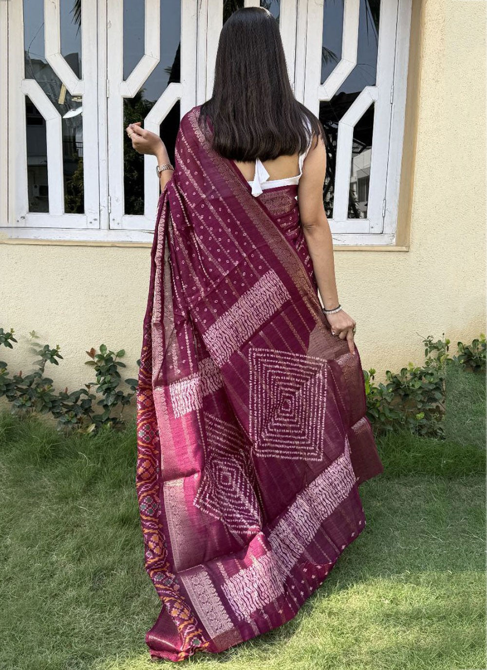 Printed, Weaving Zari Cotton Silk Saree - S12010