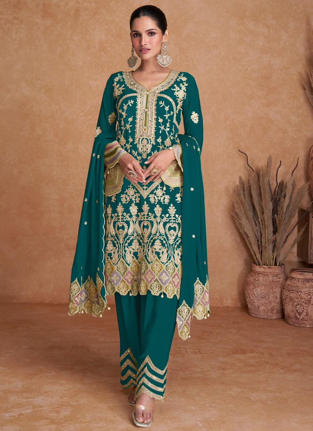 Chinon Salwar Suit - T3888