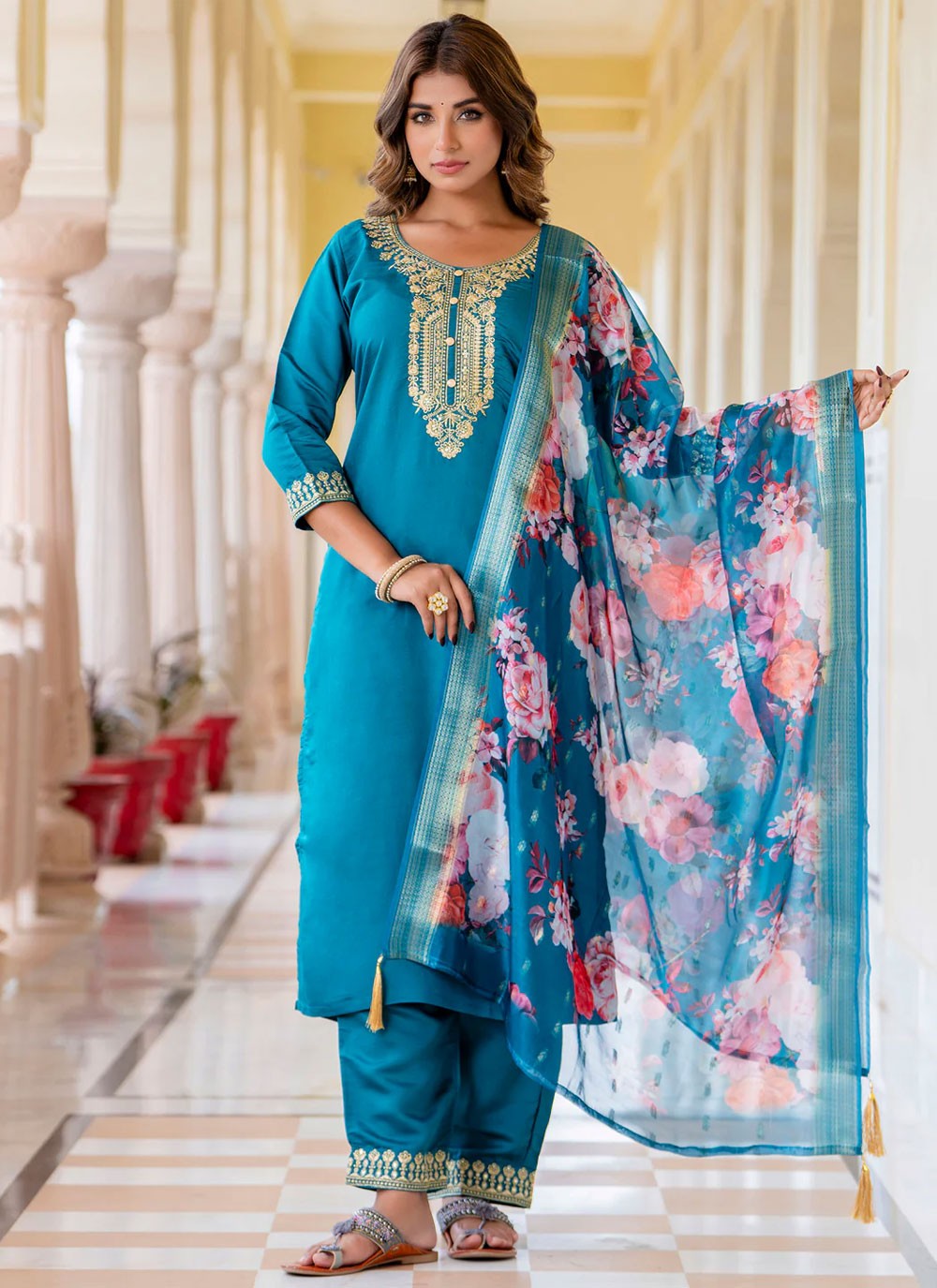 Rayon, Viscose Salwar Suit - T3959