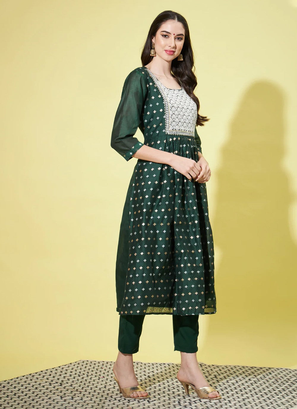 Chanderi Salwar Suit - T1260