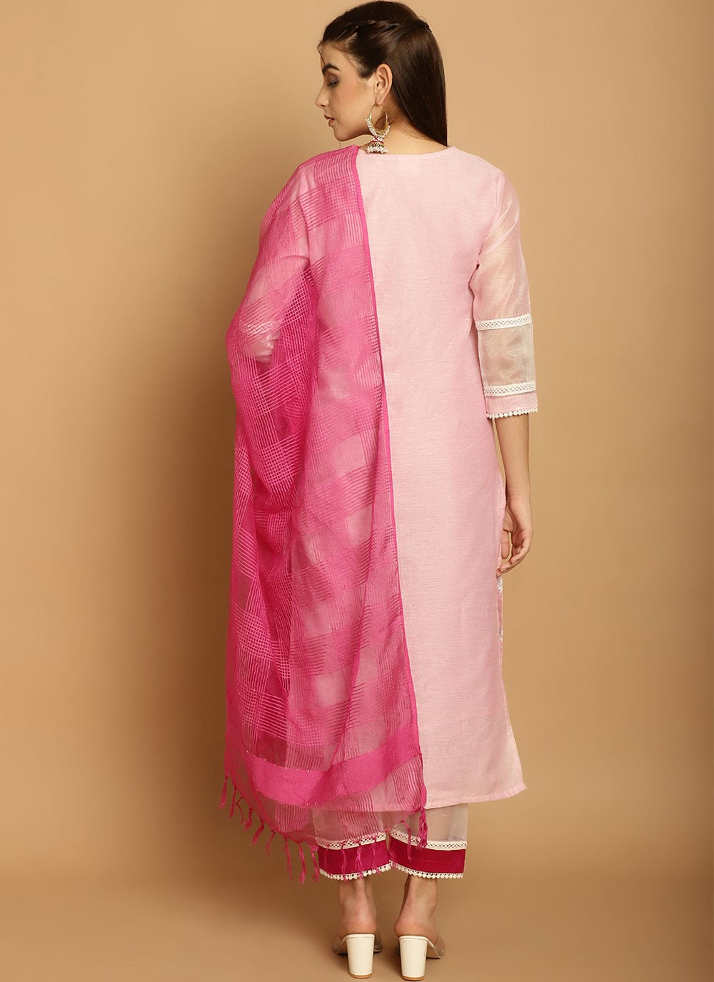 Chanderi Salwar Suit - T1907