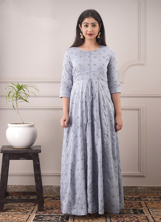 Chanderi Gown - G1022