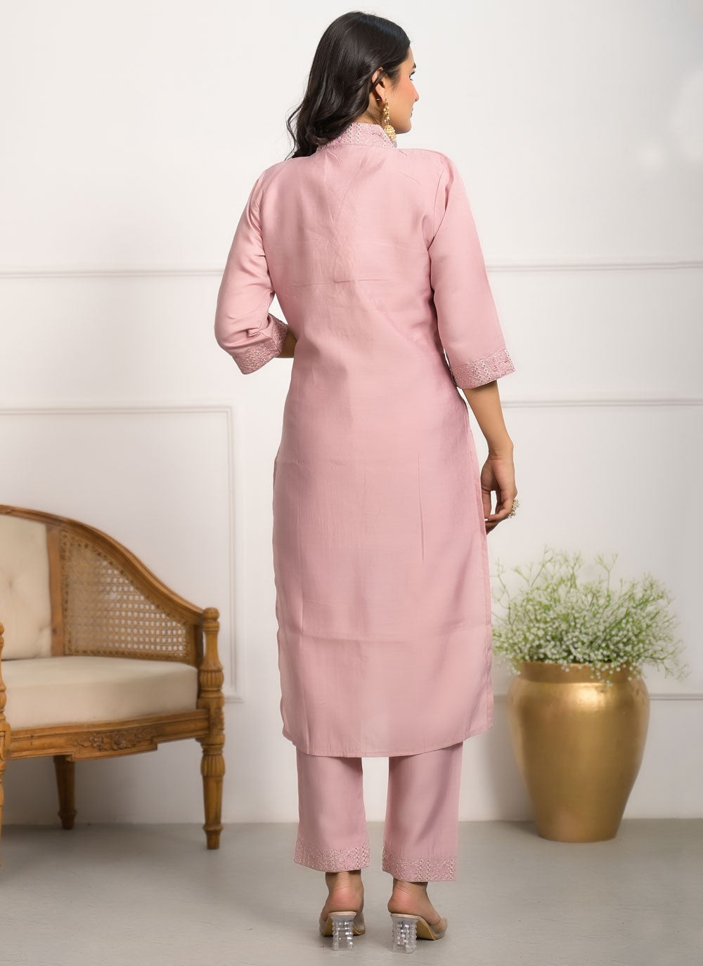 Chanderi Salwar Suit - T3904