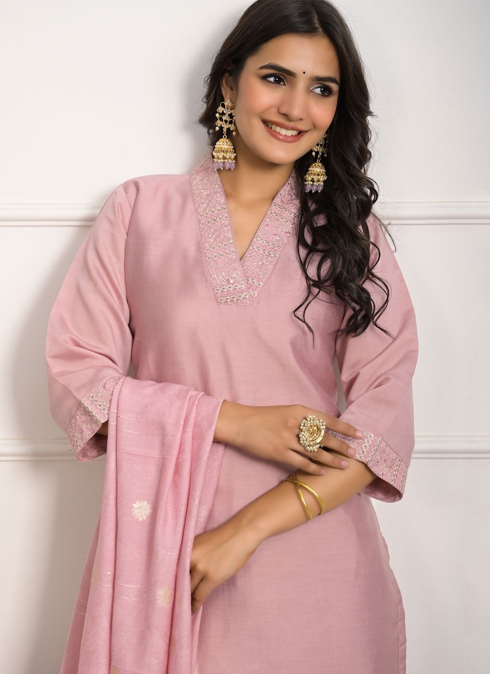 Chanderi Salwar Suit - T3904