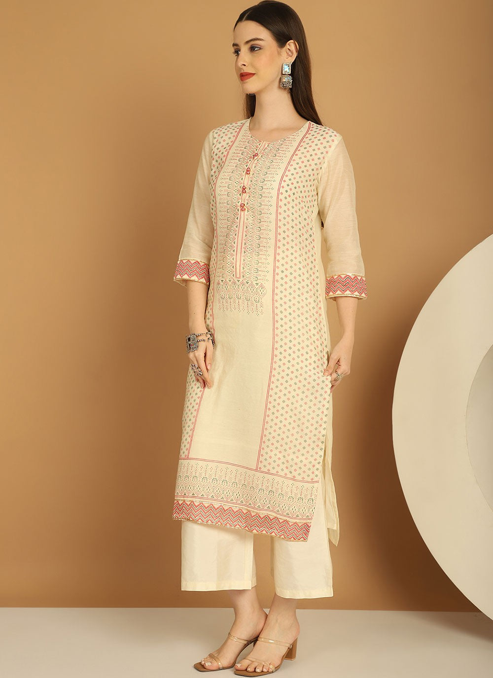 Chanderi Salwar Suit - T1781