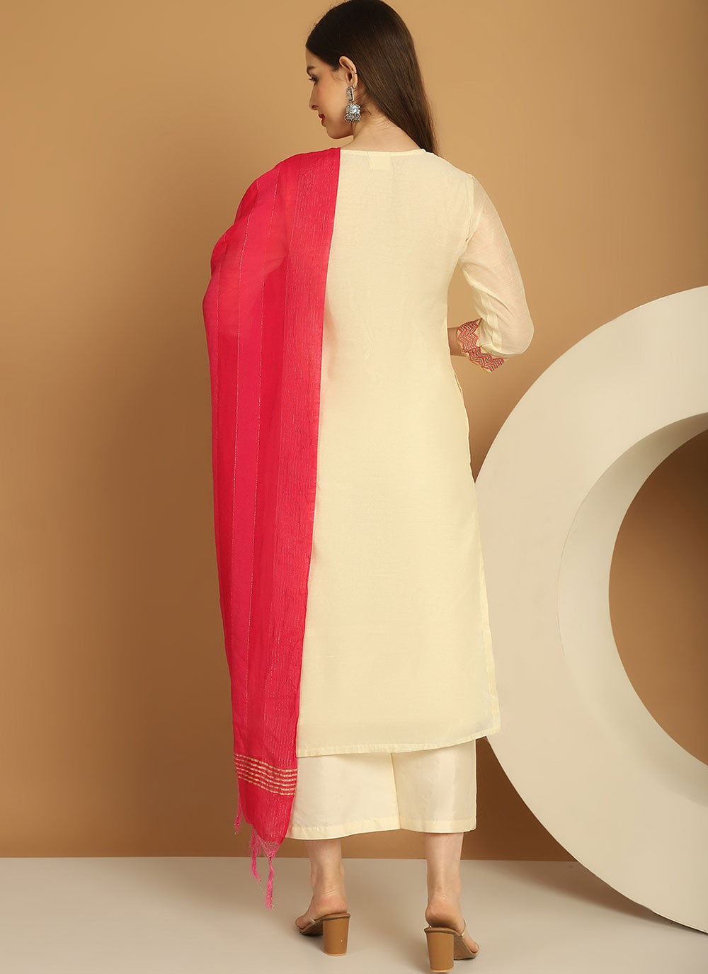 Chanderi Salwar Suit - T1781