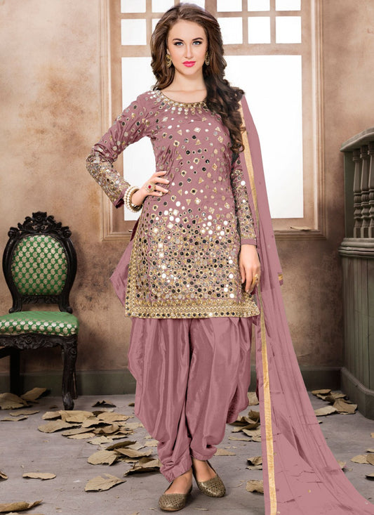 Tafeta Silk Patiala Suit - T009