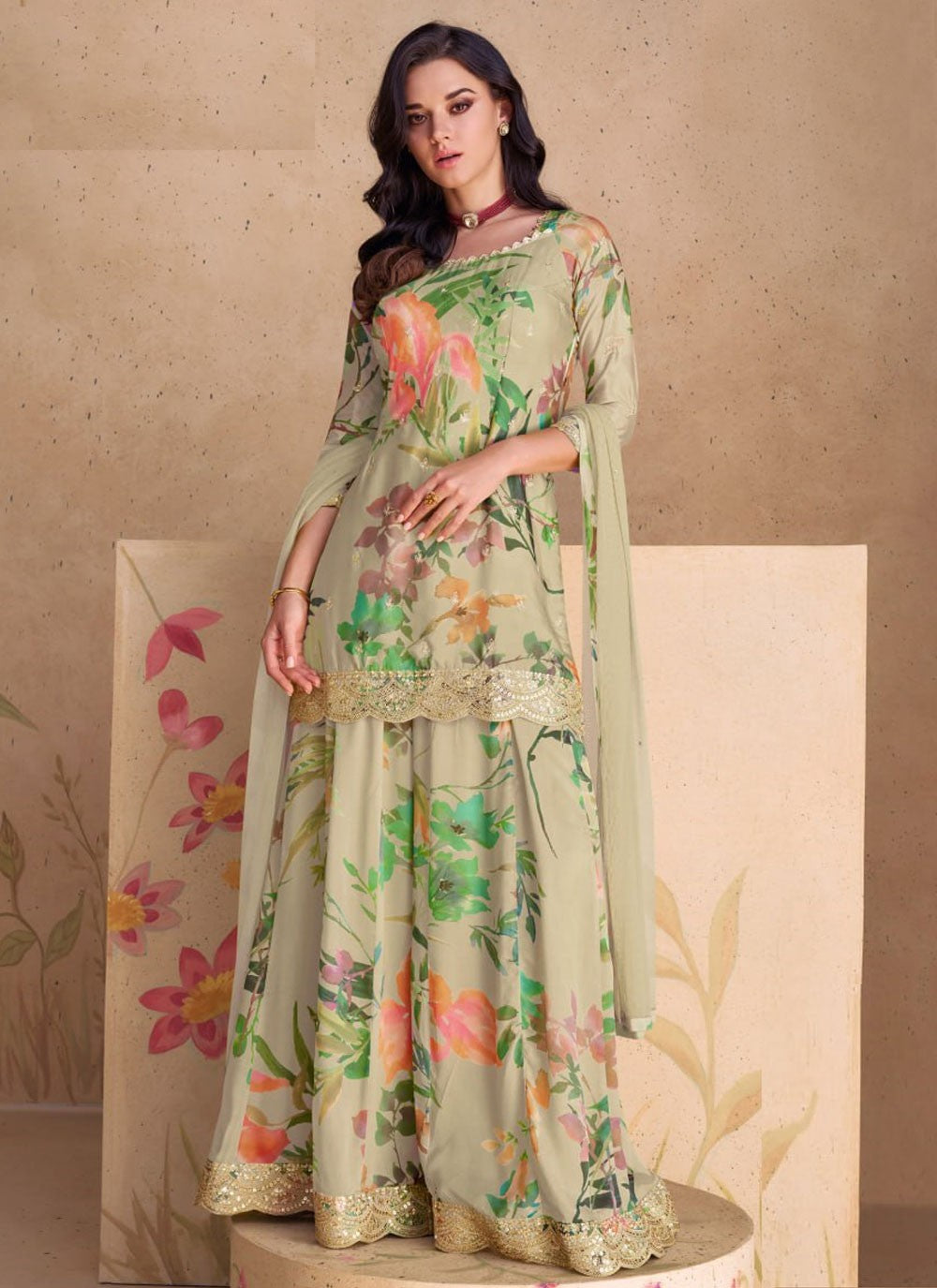 Chinon Salwar Suit - T3325