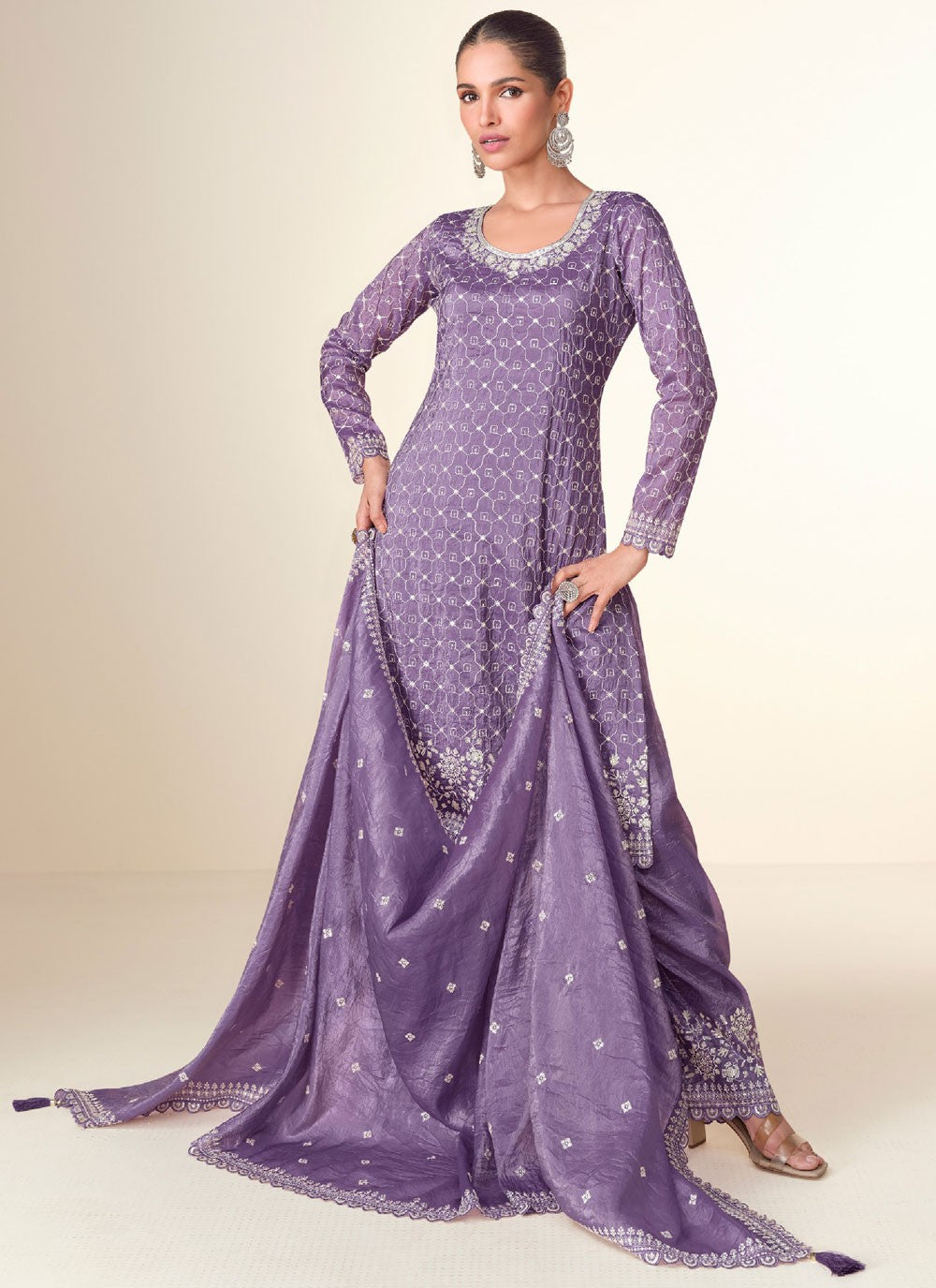 Chinon Salwar Suit - T3800