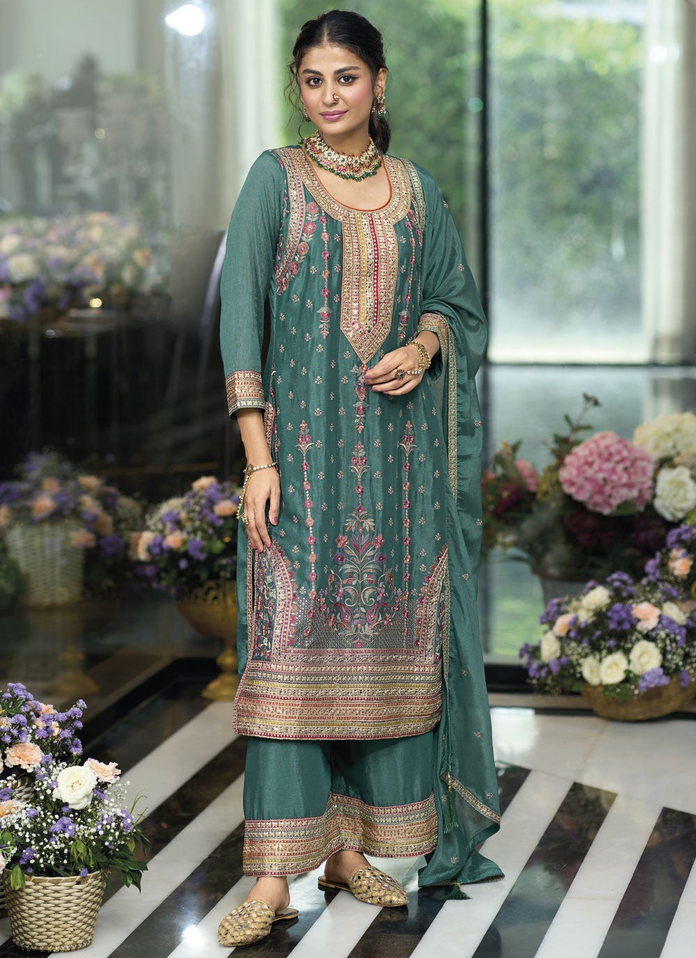 Chinon Salwar Suit - T4185