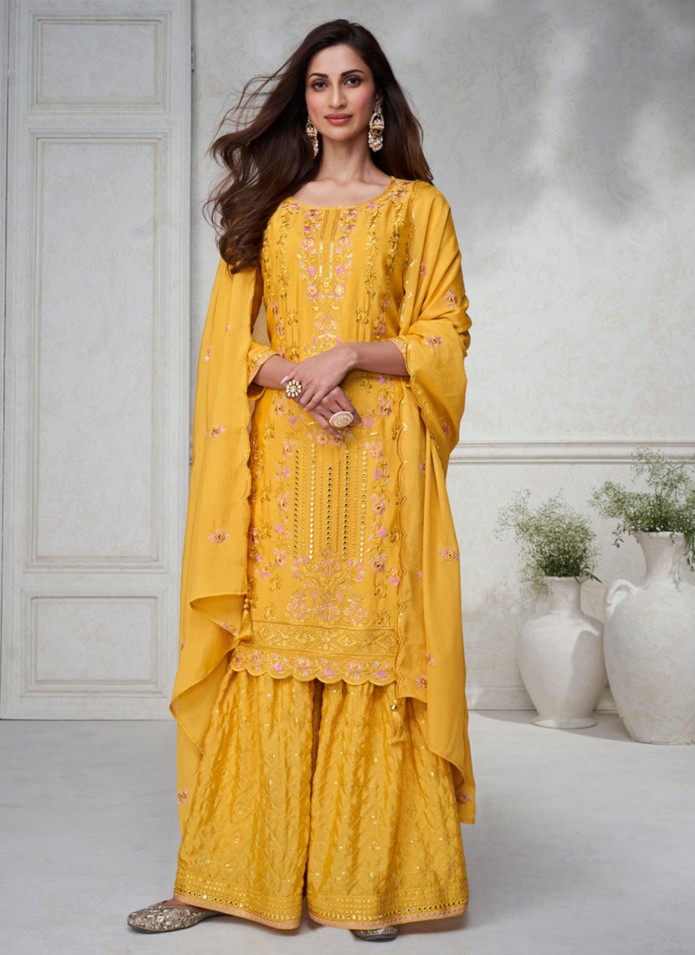 Chinon, Silk Salwar Suit - T2394