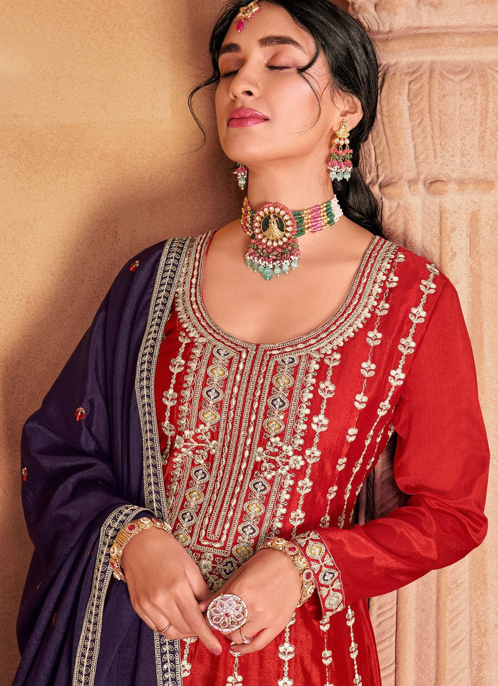 Chinon Salwar Suit - T2390