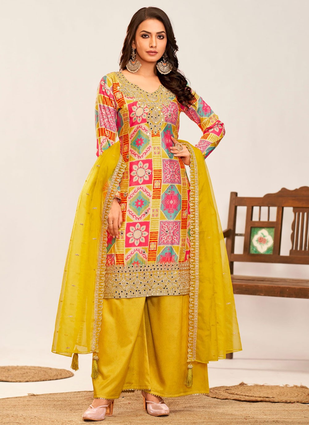 Chinon Salwar Suit - T3565