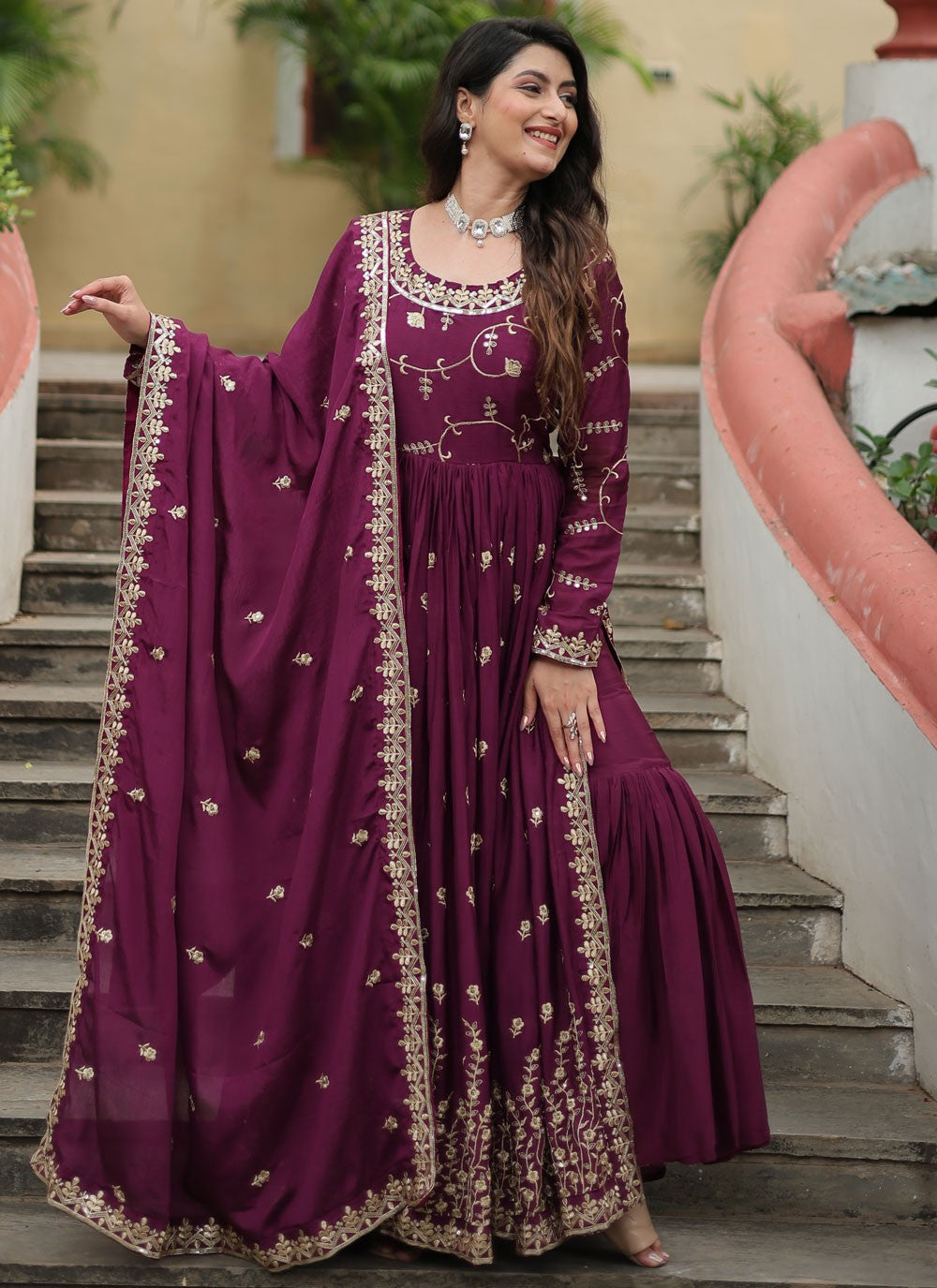 Chinon Salwar Suit - T3928