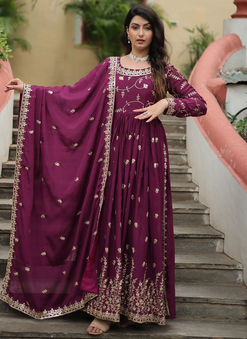 Chinon Salwar Suit - T3928