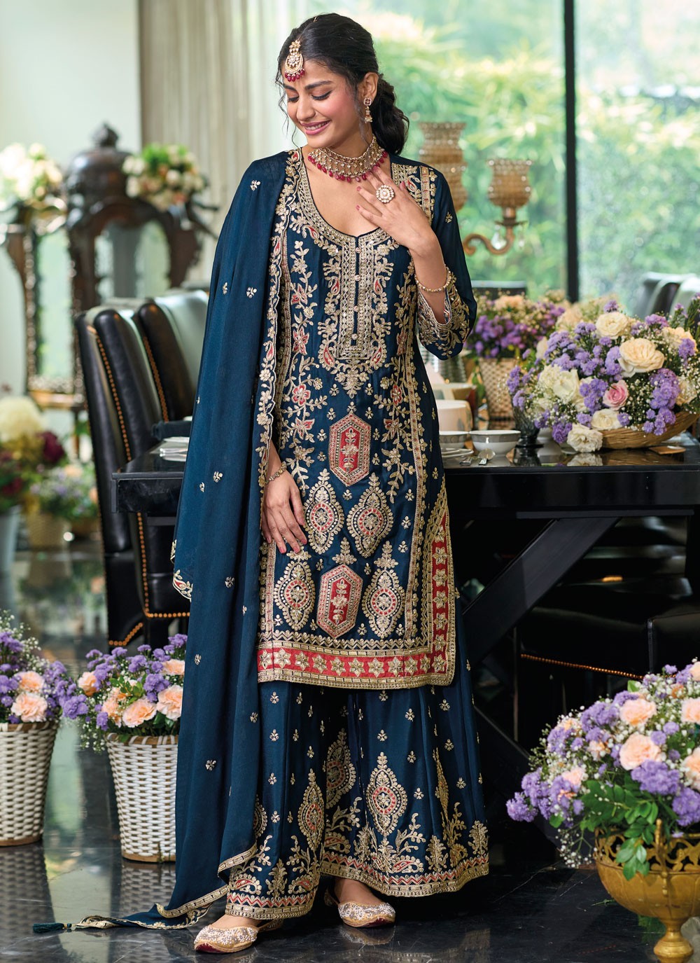 Chinon Salwar Suit - T4056