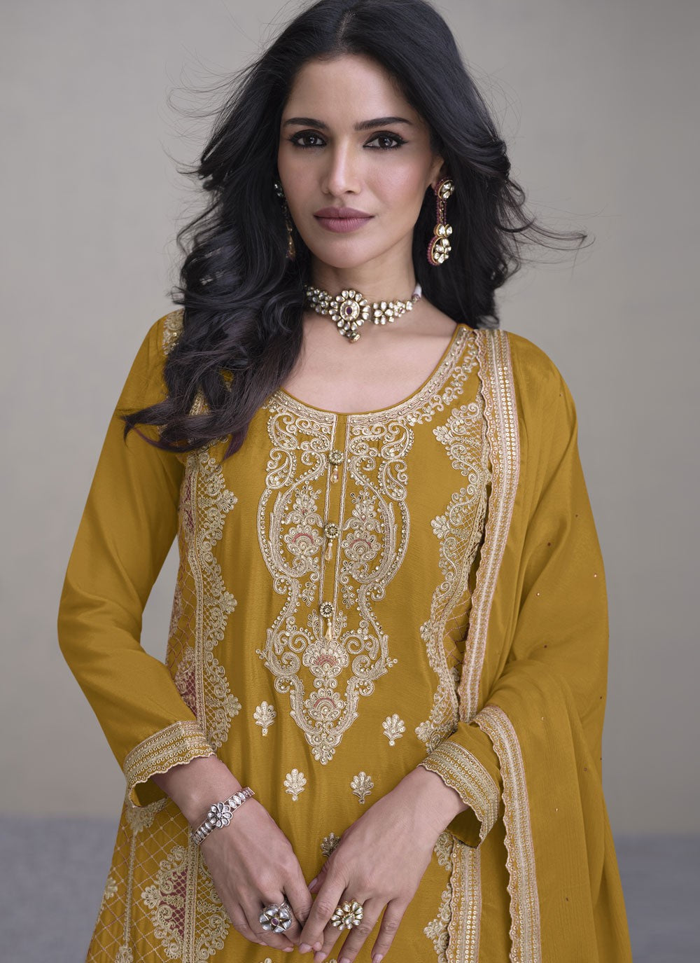 Chinon Salwar Suit - T3881