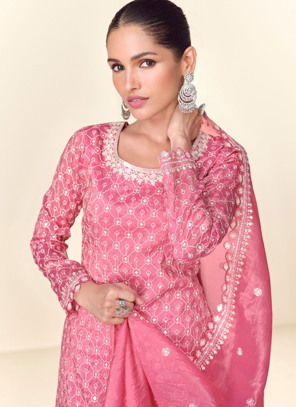 Chinon Salwar Suit - T3800