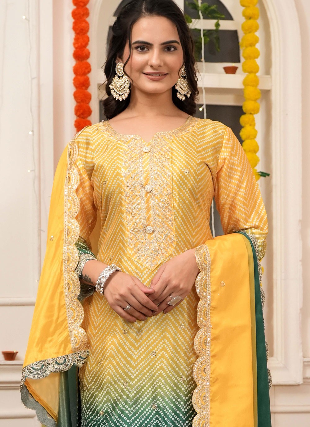 Chinon, Silk Salwar Suit - T4016