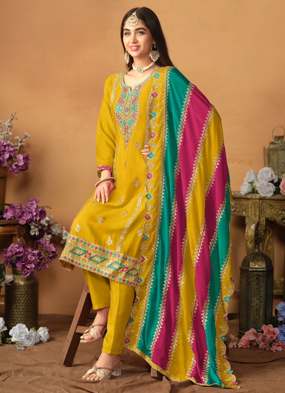 Chinon Salwar Suit - T2524