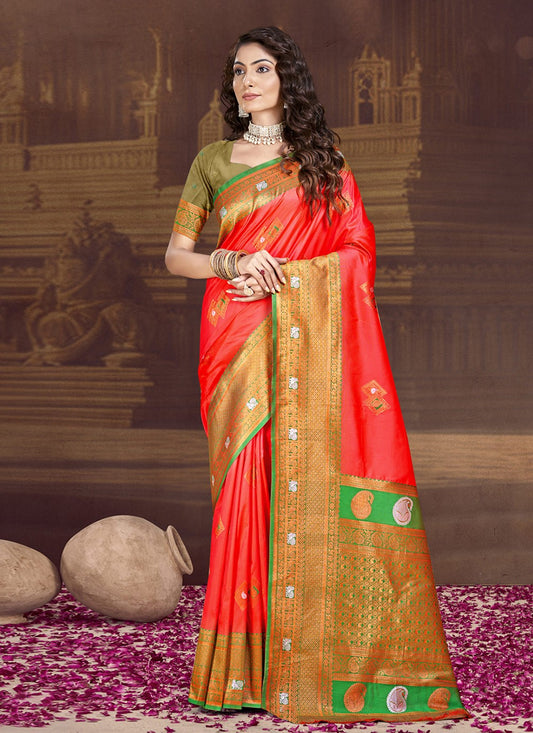 Classic Weaving Zari Silk Saree - S9990