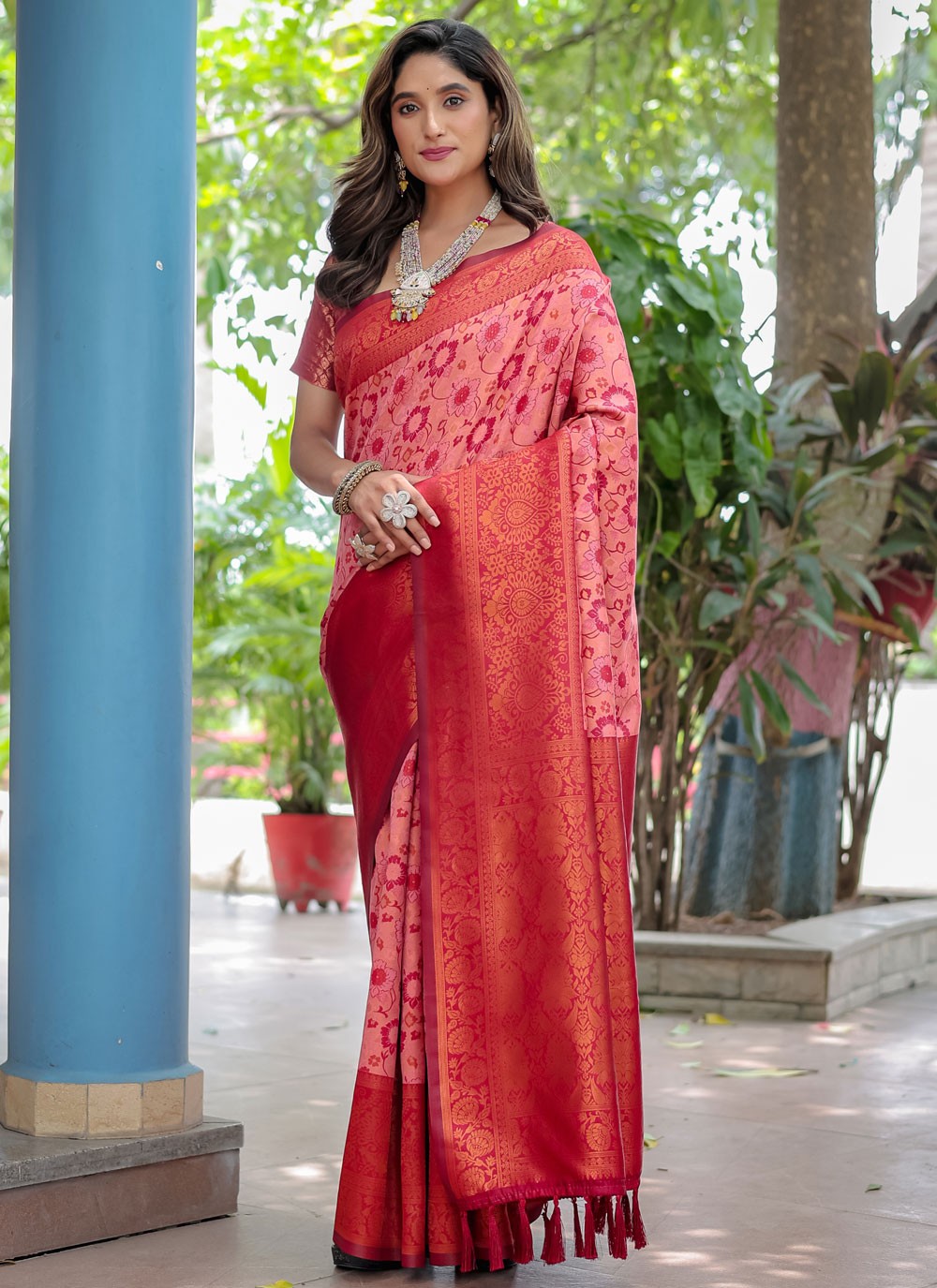 Woven, Zari Banarasi Silk Saree - S12280