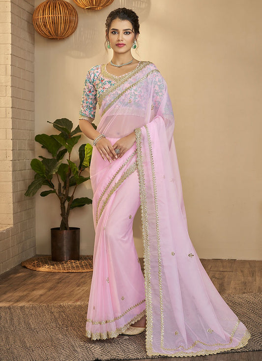 Classic Thread Organza Saree - S2122