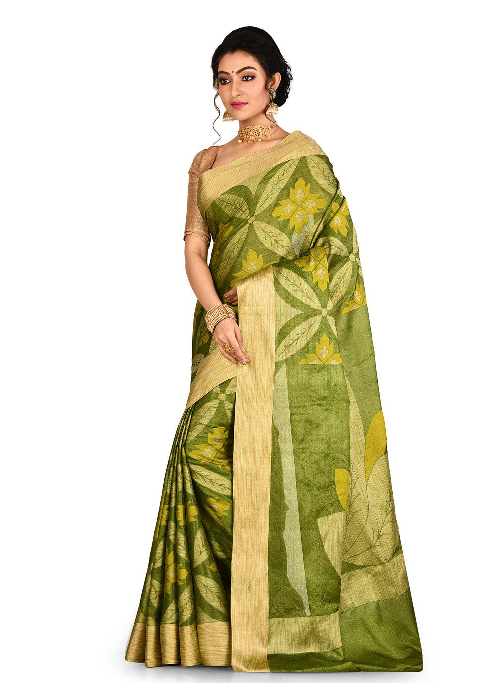 Contemporary Weaving Zari Banarasi Silk Saree - S0376